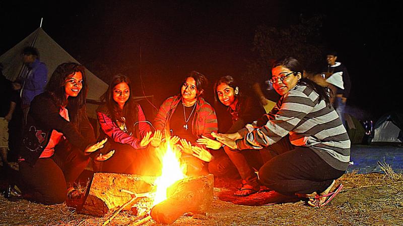 Camping planners Sumit Solanki and Bhushan More of Nomads says those are things completely taken care of by organisers. Camping planners Sumit Solanki and Bhushan More of Nomads says those are things completely taken care of by organisers.