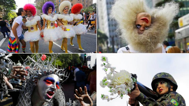 Thousands participate in Brazils annual Gay Pride Parade