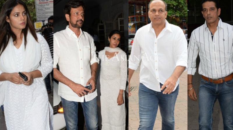 Bollywood stars pray for Raees actor Narendra Jhas departed soul at meet