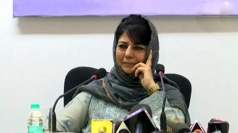 Mehbooba Mufti, former J&K chief minister and president of the Peoples’ Democratic Party