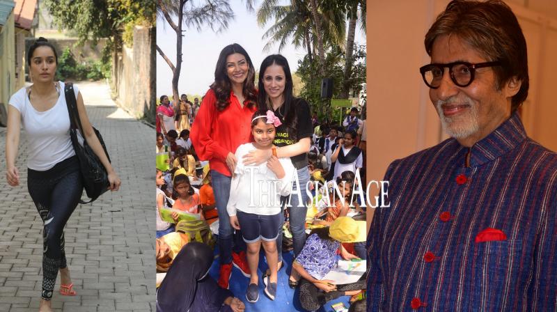 City of stars: B-town celebs Amitabh, Sushmita and Shraddha spotted