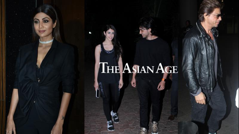Bollywood celebs snapped: SRK, Shilpa Shetty, Loveratri couple and others