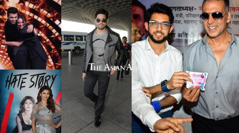 B-town celebs spotting: Akshay, Sonakshi, Sidharth and Urvashi in the city