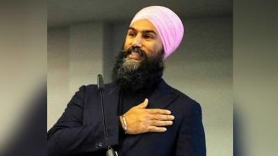 Singh, as an elected lawmaker, talked about last week's terrorist attack on two mosques in New Zealand. (Photo: JagmeetSingh | Twitter)