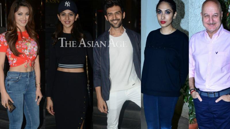 Movie time: Kartik, Rakul, Urvashi, others watch Welcome to New York, SKTKS