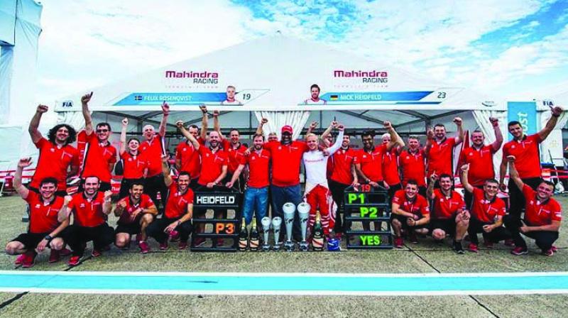 It secured a historic maiden victory with a double podium in the first of the two Berlin ePrix races this weekend.