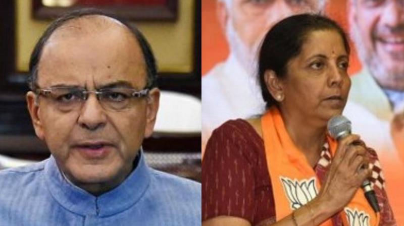 Jaitley will be accompanied by BJP general secretary Saroj Pandey while Sitharaman will be accompanied by Rural Development Minister Narendra Singh Tomar to Gujarat and Himachal Pradesh respectively. (Photo: PTI/Twitter)