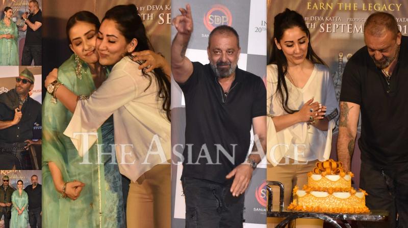 Sanjay Dutts birthday celebration at Prasthanam teaser launch; see pics