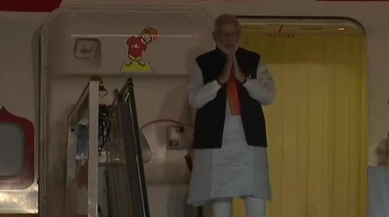 The Prime Minister is scheduled to arrive at 8 PM.  (Photo: ANI)