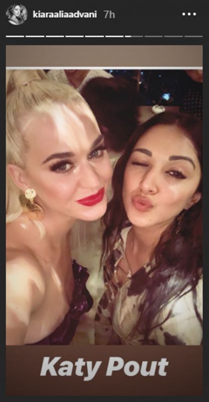 Kiara Advani with Katy Perry. (Photo: Instagram)