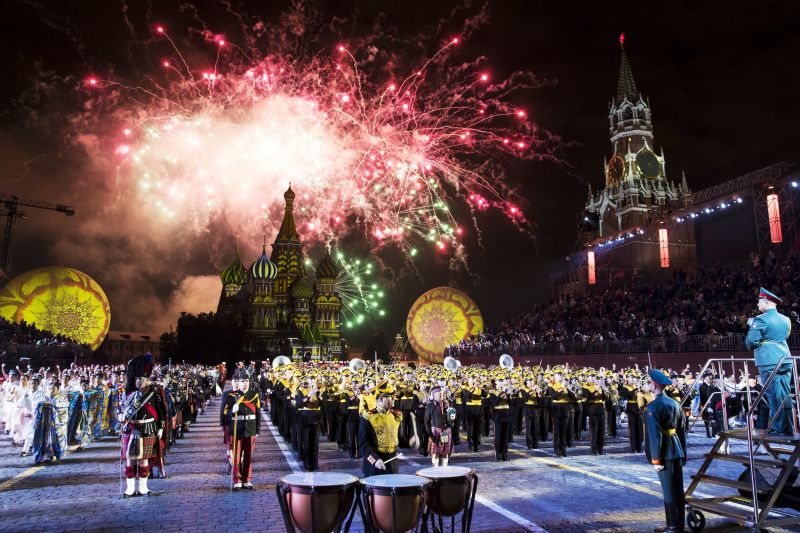 World military bands congregate for musical extravaganza at Spasskaya Tower Festival