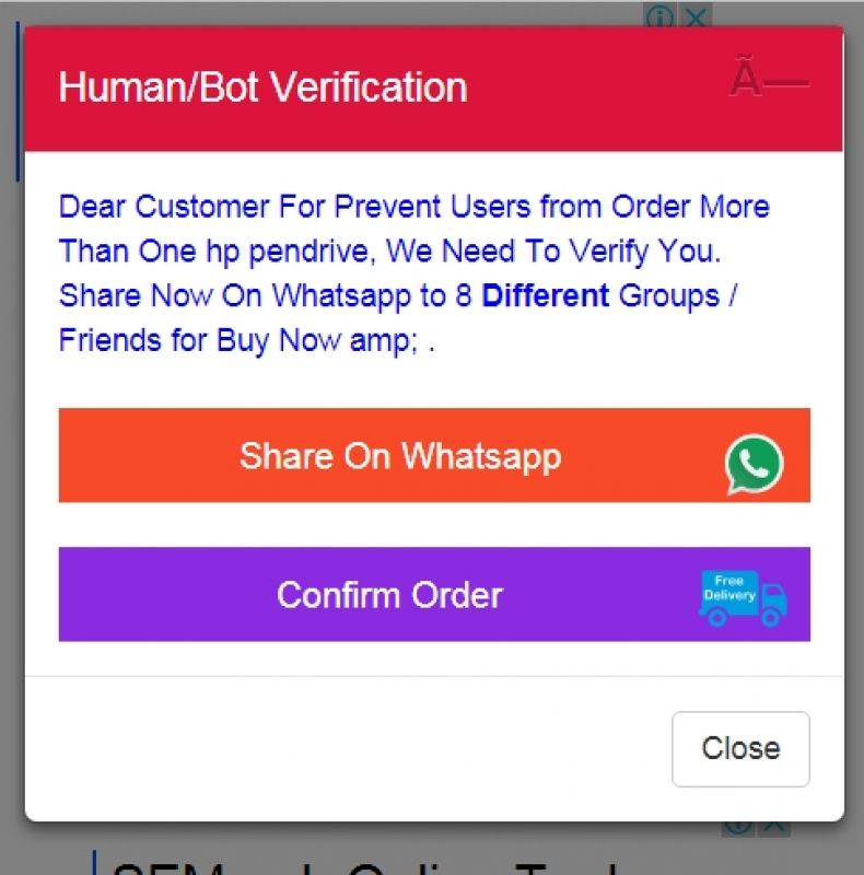 WhatsApp scam