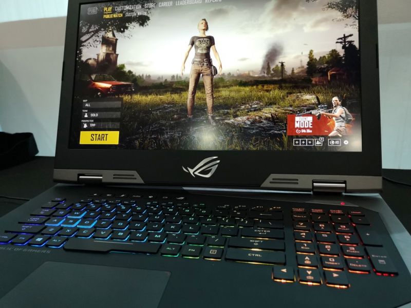 ASUS gaming laptops 8th-gen Intel processors