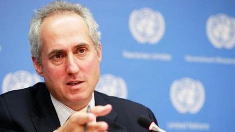 ‘What is clear is that no country on this planet is immune from the scourge of violence against women, violence against girls. We see it in all country, north, south, east and west,’ Dujarric said. (Photo: AP) ‘What is clear is that no country on this planet is immune from the scourge of violence against women, violence against girls. We see it in all country, north, south, east and west,’ Dujarric said. (Photo: AP)