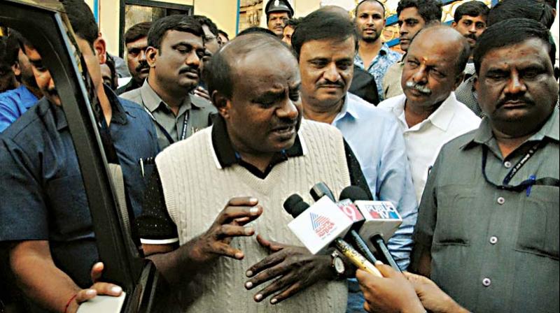 CM H.D. Kumaraswamy in Bengaluru on Tuesday. (Photo: KPN) CM H.D. Kumaraswamy in Bengaluru on Tuesday. (Photo: KPN)