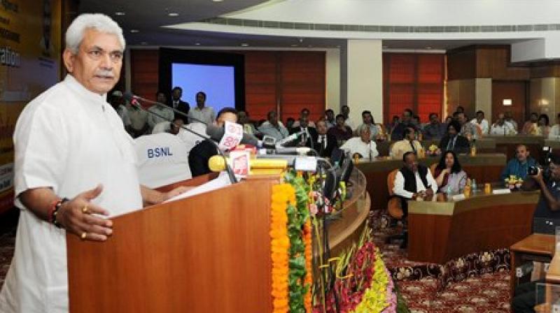 Telecom Minster Manoj Sinha. Telecom Minster Manoj Sinha.