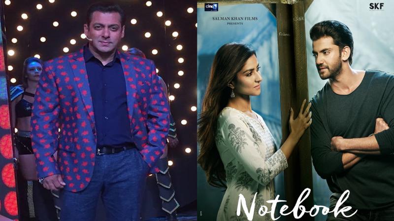 Salman Khan and Notebook actors Pranutan Bahl-Zaheer Iqbal. (Photo: Instagram) Salman Khan and Notebook actors Pranutan Bahl-Zaheer Iqbal. (Photo: Instagram)