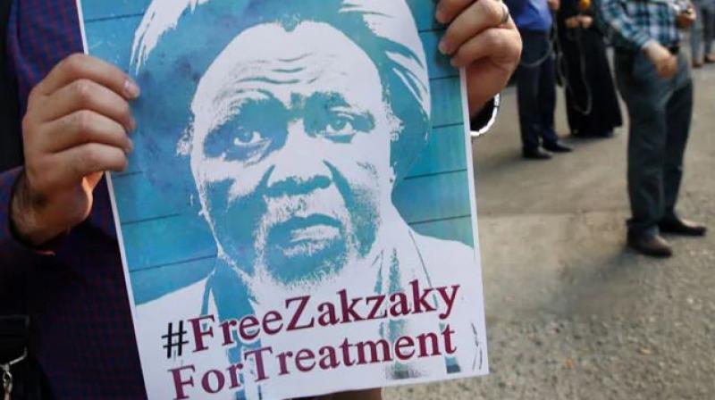 The leader of the Islamic Movement in Nigeria (IMN) had been in custody in Nigeria along with his wife Zeenah Ibrahim since their arrest in December 2015 after violence that saw the army kill some 350 of his followers. (Photo: AFP) The leader of the Islamic Movement in Nigeria (IMN) had been in custody in Nigeria along with his wife Zeenah Ibrahim since their arrest in December 2015 after violence that saw the army kill some 350 of his followers. (Photo: AFP)