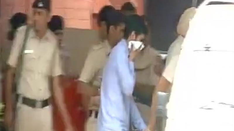 Police arrested the duo after examining the CCTV footage of the incident, saying that they have sufficient evidence against the accused persons. (Photo: ANI/Twitter) Police arrested the duo after examining the CCTV footage of the incident, saying that they have sufficient evidence against the accused persons. (Photo: ANI/Twitter)