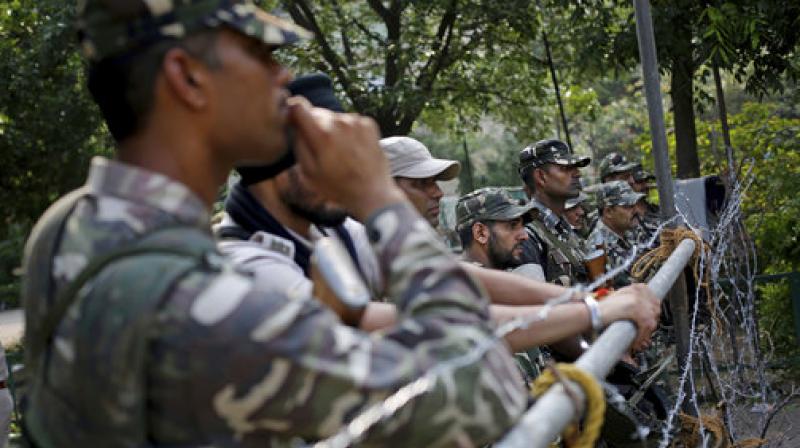 The Haryana Police assisted by central forces was involved in an operation to flush out scores of Dera followers. (Photo: PTI) The Haryana Police assisted by central forces was involved in an operation to flush out scores of Dera followers. (Photo: PTI)