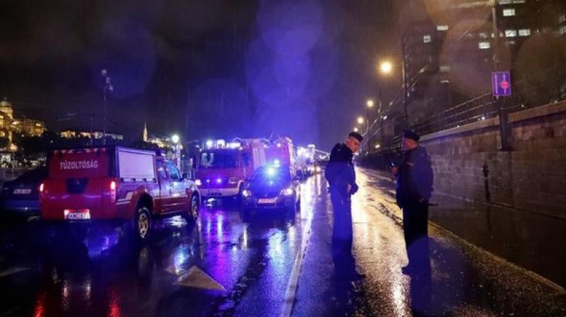 The Office stated that the sightseeing ship was carrying 32 South Korean passengers and two crew members when it sank in the Danube River in downtown Budapest on Wednesday. (Photo: ANI) The Office stated that the sightseeing ship was carrying 32 South Korean passengers and two crew members when it sank in the Danube River in downtown Budapest on Wednesday. (Photo: ANI)