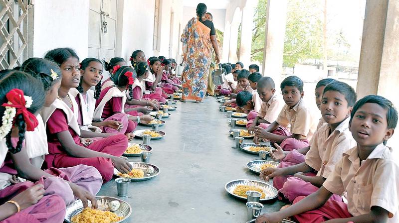 A noon meal centre for representation purpose only. A noon meal centre for representation purpose only.