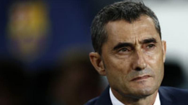 Valverde said his team’s priority is to win La Liga, rather than the Champions League, in which they face Manchester United in the first leg of the quarter-finals on April 10. (Photo: AP) Valverde said his team’s priority is to win La Liga, rather than the Champions League, in which they face Manchester United in the first leg of the quarter-finals on April 10. (Photo: AP)