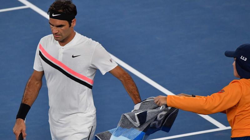Roger Federer escaped the worst on Thursday, playing a night match on Rod Laver Arena. (Photo: AFP) Roger Federer escaped the worst on Thursday, playing a night match on Rod Laver Arena. (Photo: AFP)