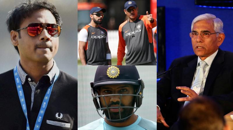 The meeting with the Vinod Rai-led Committee of Administrators was significant as it has become clear in recent times that the national selection committee, led by MSK Prasad, is not on the same page as the team management comprising captain Virat Kohli and coach Ravi Shastri. (Photo: PTI / AFP / AP) The meeting with the Vinod Rai-led Committee of Administrators was significant as it has become clear in recent times that the national selection committee, led by MSK Prasad, is not on the same page as the team management comprising captain Virat Kohli and coach Ravi Shastri. (Photo: PTI / AFP / AP)