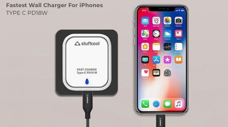 The wall charger has Type-C port in it which can fast charge all the Power delivery devices including new iPhones, iPads, Google Pixel devices and many others. The wall charger has Type-C port in it which can fast charge all the Power delivery devices including new iPhones, iPads, Google Pixel devices and many others.
