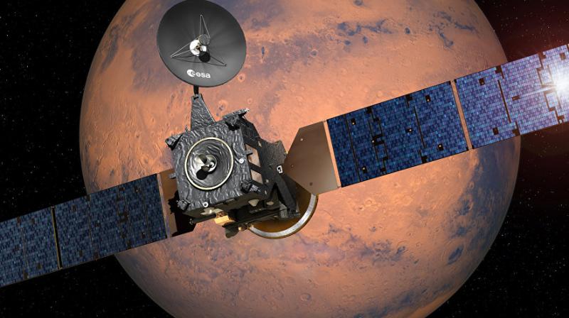 Europe and Russia will send a test lander Sunday on a one-way trip to the Martian surface. Europe and Russia will send a test lander Sunday on a one-way trip to the Martian surface.