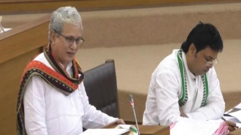 Tripura Deputy Chief Minister Jishnu Dev Varma presented a Rs 16,387.21 crore tax-free budget for the financial year 2018-19. (Photo: ANI) Tripura Deputy Chief Minister Jishnu Dev Varma presented a Rs 16,387.21 crore tax-free budget for the financial year 2018-19. (Photo: ANI)