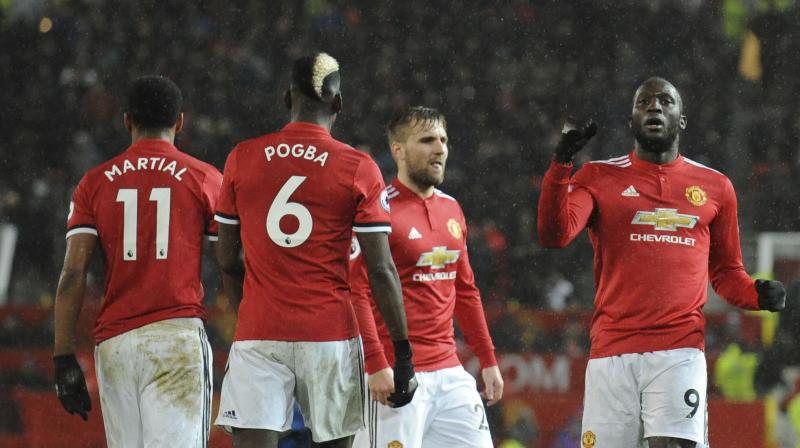 Lukaku piled on the misery in the 72nd minute with some physical play in the area, controlling Martial's pass on his chest, holding off a defender and turning to score from 15 yards. (Photo: AP) Lukaku piled on the misery in the 72nd minute with some physical play in the area, controlling Martial's pass on his chest, holding off a defender and turning to score from 15 yards. (Photo: AP)