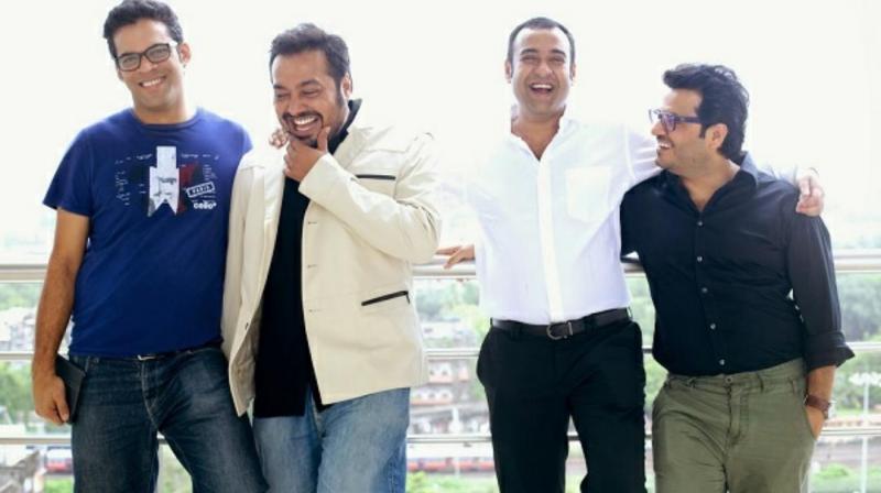 Vikramaditya Motwane, Anurag Kashyap, Madhu Mantena and Vikas Bahl. Vikramaditya Motwane, Anurag Kashyap, Madhu Mantena and Vikas Bahl.