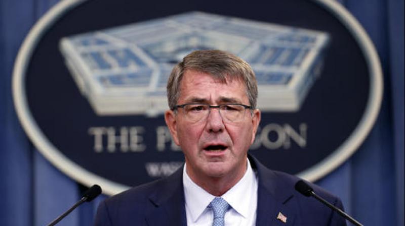Defense Secretary Ash Carter speaks during a news conference at the Pentagon. (Photo: AP) Defense Secretary Ash Carter speaks during a news conference at the Pentagon. (Photo: AP)