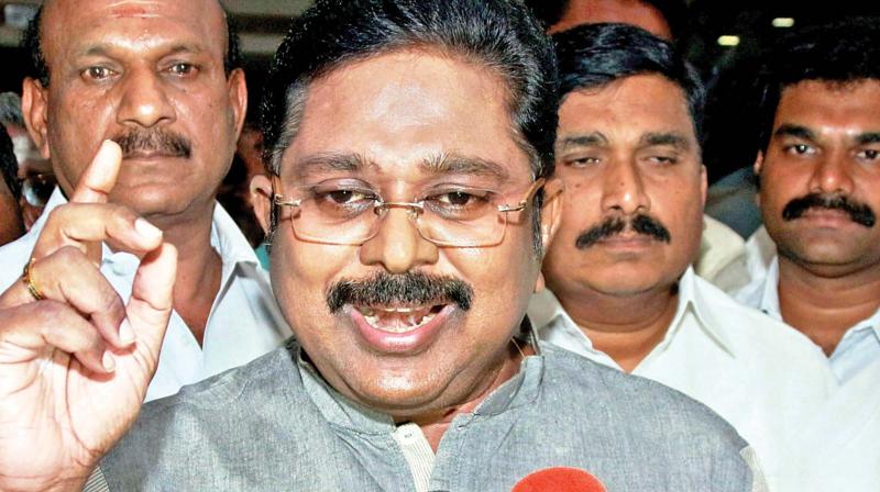 In an apparent reference to Dhinakaran, the AIADMK dubbed him an 'overnight' leader rejected by the people. (Photo: File | AP) In an apparent reference to Dhinakaran, the AIADMK dubbed him an 'overnight' leader rejected by the people. (Photo: File | AP)