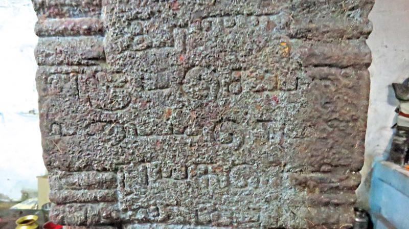 The paleography of the inscriptions points to 12th century CE, as the period in which the hundred pillared 'mandapa' was constructed. The paleography of the inscriptions points to 12th century CE, as the period in which the hundred pillared 'mandapa' was constructed.