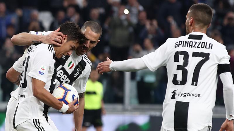 The Turin club can still be named champions this weekend if second-placed Napoli fail to win away to rock-bottom Chievo on Sunday. The Turin club can still be named champions this weekend if second-placed Napoli fail to win away to rock-bottom Chievo on Sunday.