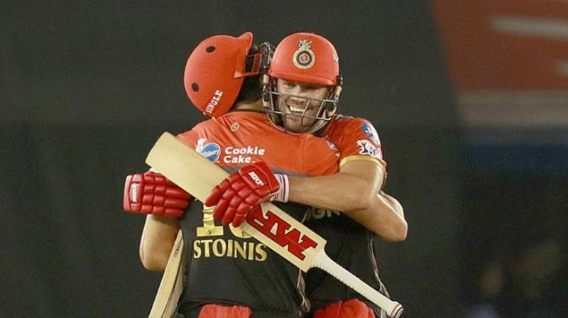 After Kohli got out, Stoinis said he had a chat with de Villiers on how to go about the target. (Photo: BCCI) After Kohli got out, Stoinis said he had a chat with de Villiers on how to go about the target. (Photo: BCCI)