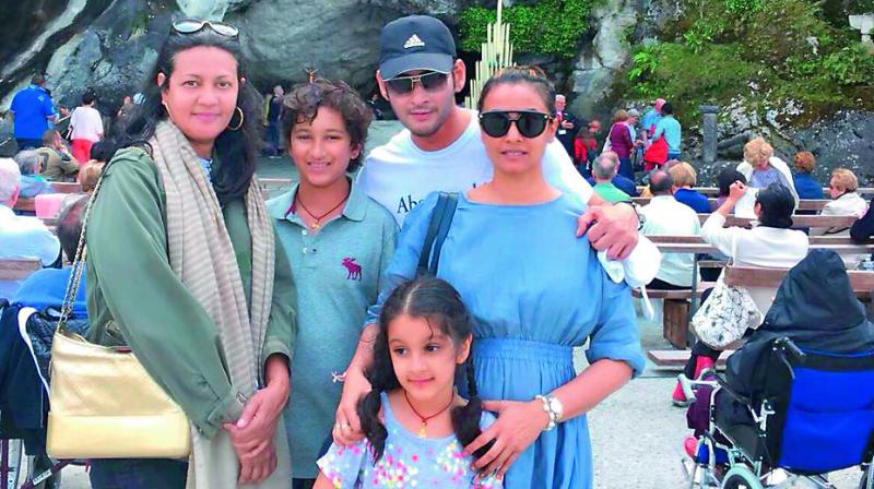 Mahesh Babu with his family enjoying the scenic beauties of Europe after his movie Bharat Ane Nenu croses the Rs 200 crore mark. Mahesh Babu with his family enjoying the scenic beauties of Europe after his movie Bharat Ane Nenu croses the Rs 200 crore mark.