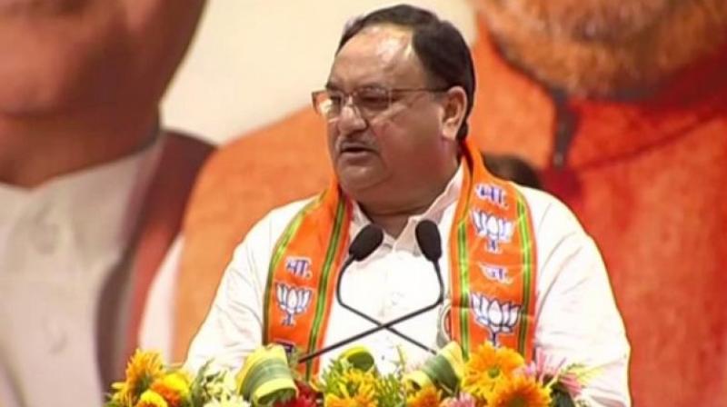 Nadda welcomed people who are willing to join the BJP and signed on their membership forms. (Photo: File) Nadda welcomed people who are willing to join the BJP and signed on their membership forms. (Photo: File)