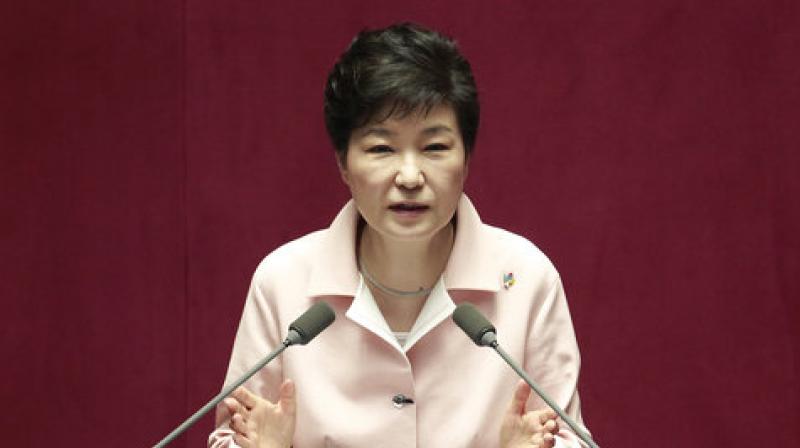 Park's Blue House had 10 main presidential advisers but one position has been vacant since the arrest of one adviser over the scandal. (Photo: AP) Park's Blue House had 10 main presidential advisers but one position has been vacant since the arrest of one adviser over the scandal. (Photo: AP)