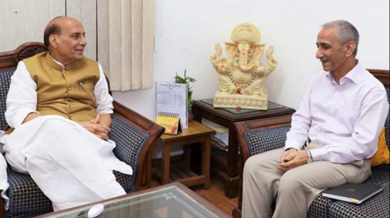 Singh was speaking on the sidelines of the 56th Raising Day parade of the Indo-Tibetan Border Police here. (Photo: PTI) Singh was speaking on the sidelines of the 56th Raising Day parade of the Indo-Tibetan Border Police here. (Photo: PTI)