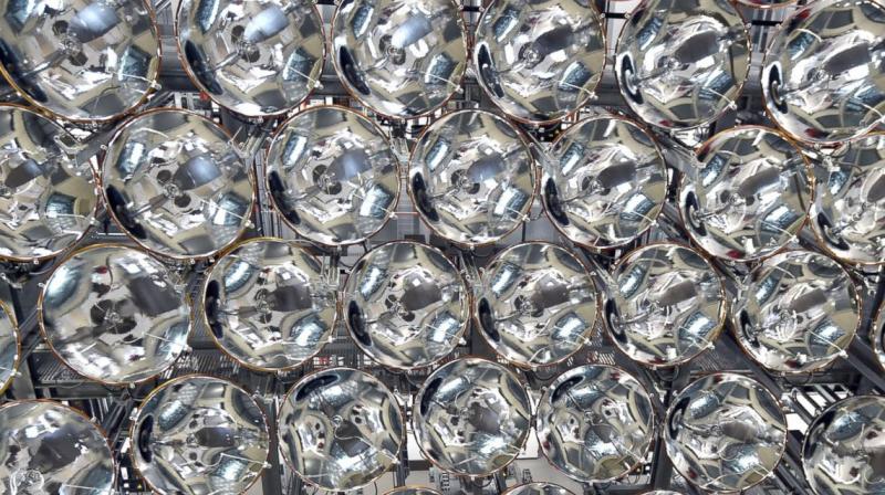 The lights are part of an artificial sun that will be used for research purposes. (Photo: AP) The lights are part of an artificial sun that will be used for research purposes. (Photo: AP)