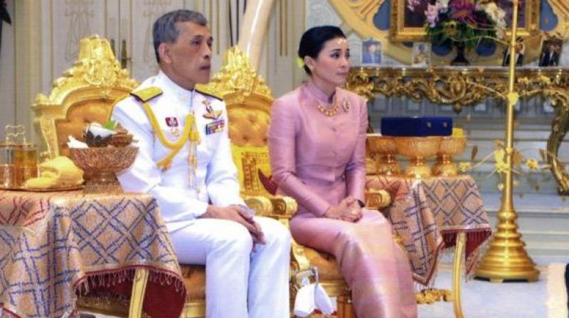 He is due to be officially crowned in elaborate Buddhist and Brahmin ceremonies on Saturday, followed by a procession through Bangkok the next day. (Photo: AP) He is due to be officially crowned in elaborate Buddhist and Brahmin ceremonies on Saturday, followed by a procession through Bangkok the next day. (Photo: AP)