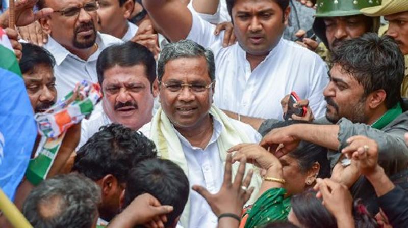 'This is a victory of the public mandate, a victory for our Institutions and the ideals enshrined in our Constitution,' tweeted former Karnataka CM and Congress leader Siddaramaiah. (Photo: PTI) 'This is a victory of the public mandate, a victory for our Institutions and the ideals enshrined in our Constitution,' tweeted former Karnataka CM and Congress leader Siddaramaiah. (Photo: PTI)