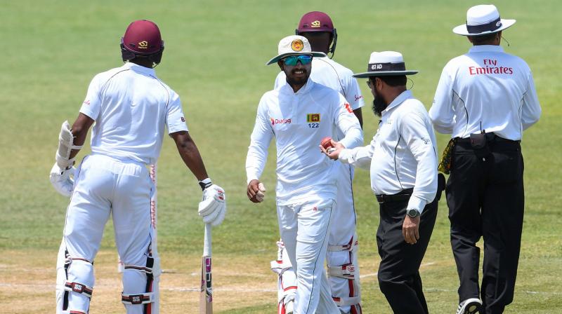 Chandimal, 28, was charged on Sunday with a breach of the article 2.2.9 of the ICC Code of Conduct which deals with unfair altering of the condition of the ball. (Photo: AFP) Chandimal, 28, was charged on Sunday with a breach of the article 2.2.9 of the ICC Code of Conduct which deals with unfair altering of the condition of the ball. (Photo: AFP)
