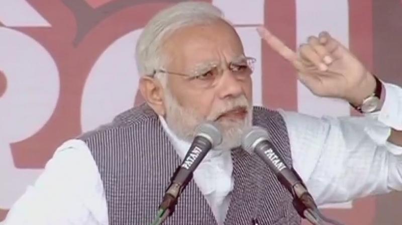 Modi had on Friday accused Aiyar of giving 'supari' (contract) while on a visit to Pakistan to get him 'removed' from the way to ensure peace between India and the neighbouring country. (Photo: ANI/Twitter) Modi had on Friday accused Aiyar of giving 'supari' (contract) while on a visit to Pakistan to get him 'removed' from the way to ensure peace between India and the neighbouring country. (Photo: ANI/Twitter)