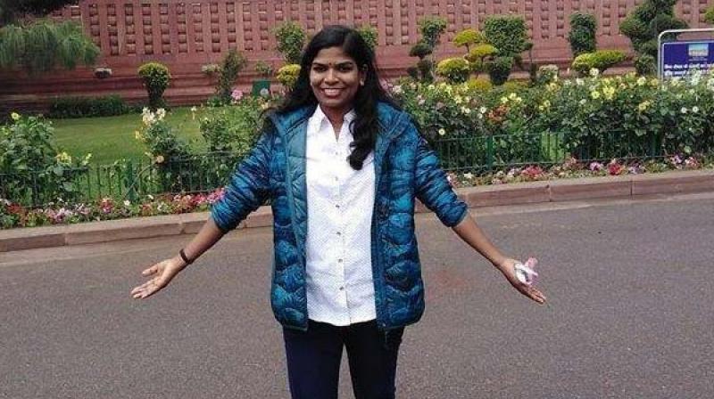 Congress President Rahul Gandhi on Saturday congratulated Sreedhanya Suresh from Wayanad, the first tribal woman from Kerala to be selected for civil services. (Photo: Facebook/ Pinarayi Vijayan) Congress President Rahul Gandhi on Saturday congratulated Sreedhanya Suresh from Wayanad, the first tribal woman from Kerala to be selected for civil services. (Photo: Facebook/ Pinarayi Vijayan)