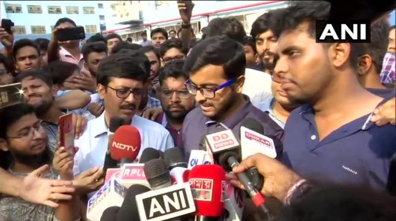 The spokesperson said the venue should be spacious enough to accommodate representatives from all medical colleges and hospitals in the state. Earlier, the agitators had insisted that Banerjee visit the NRS Medical College and Hospital, the epicentre of the agitation. (Photo: ANI) The spokesperson said the venue should be spacious enough to accommodate representatives from all medical colleges and hospitals in the state. Earlier, the agitators had insisted that Banerjee visit the NRS Medical College and Hospital, the epicentre of the agitation. (Photo: ANI)
